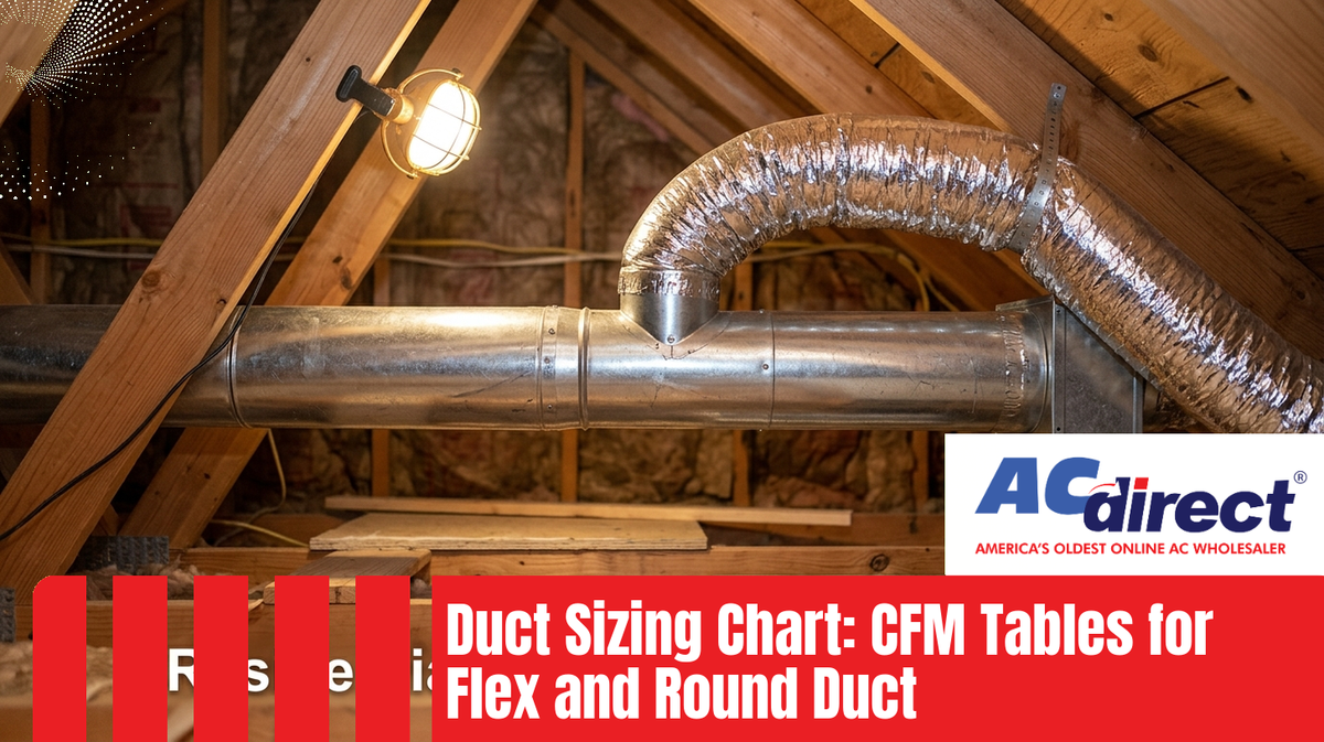 Duct Sizing Chart: CFM Tables for Flex and Round Duct