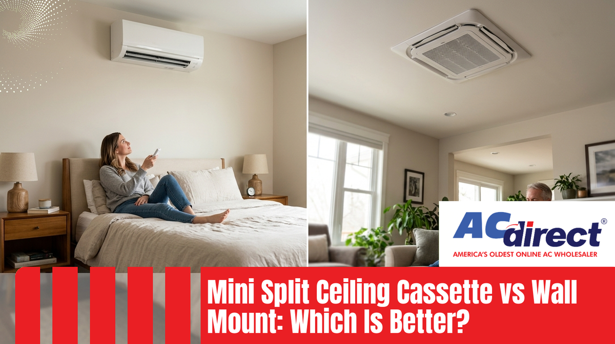 Mini Split Ceiling Cassette vs Wall Mount: Which Is Better?