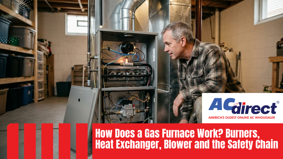 How Does a Gas Furnace Work? Burners, Heat Exchanger, Blower and the Safety Chain