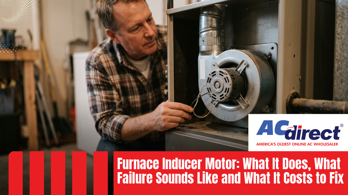 Furnace Inducer Motor: What It Does, What Failure Sounds Like and What It Costs to Fix