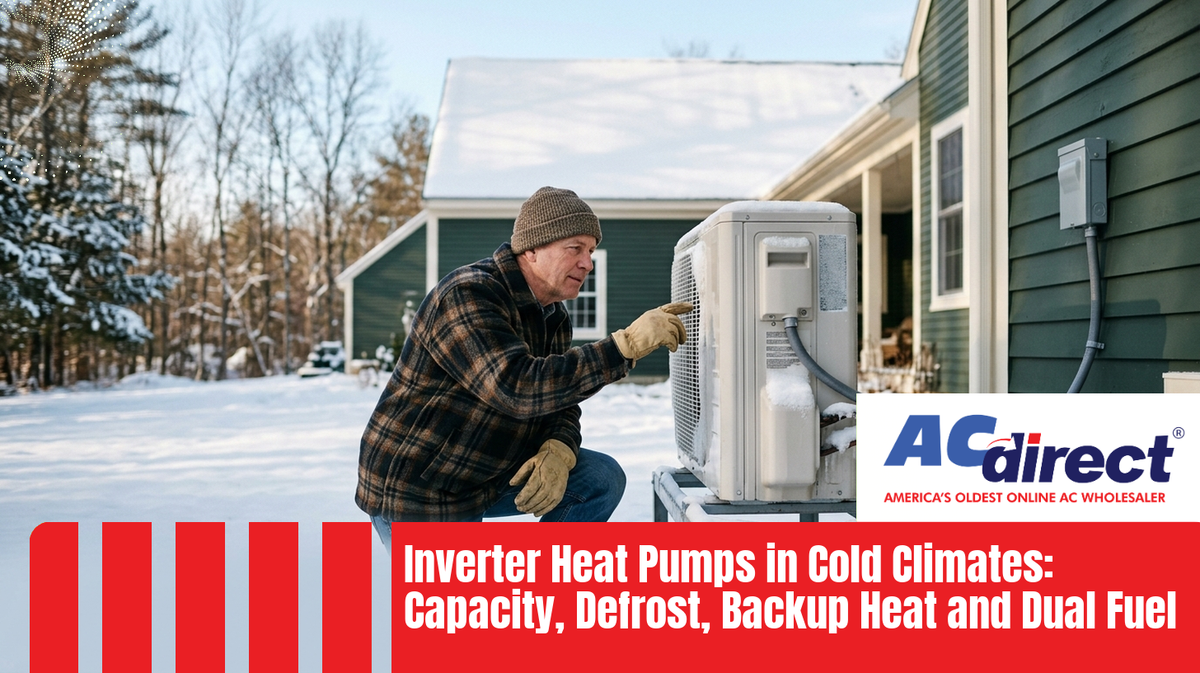 Inverter Heat Pumps in Cold Climates: Capacity, Defrost, Backup Heat and Dual Fuel