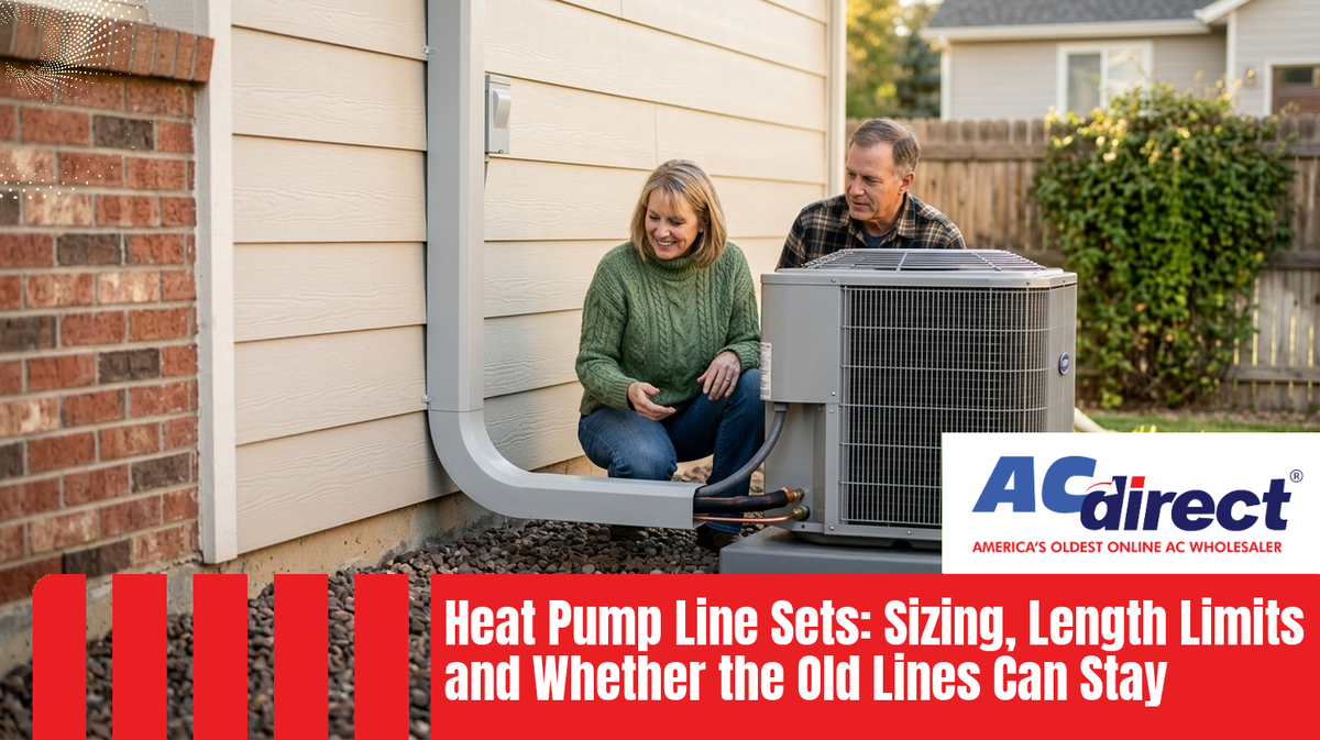 Heat Pump Line Sets: Sizing, Length Limits and Whether the Old Lines Can Stay