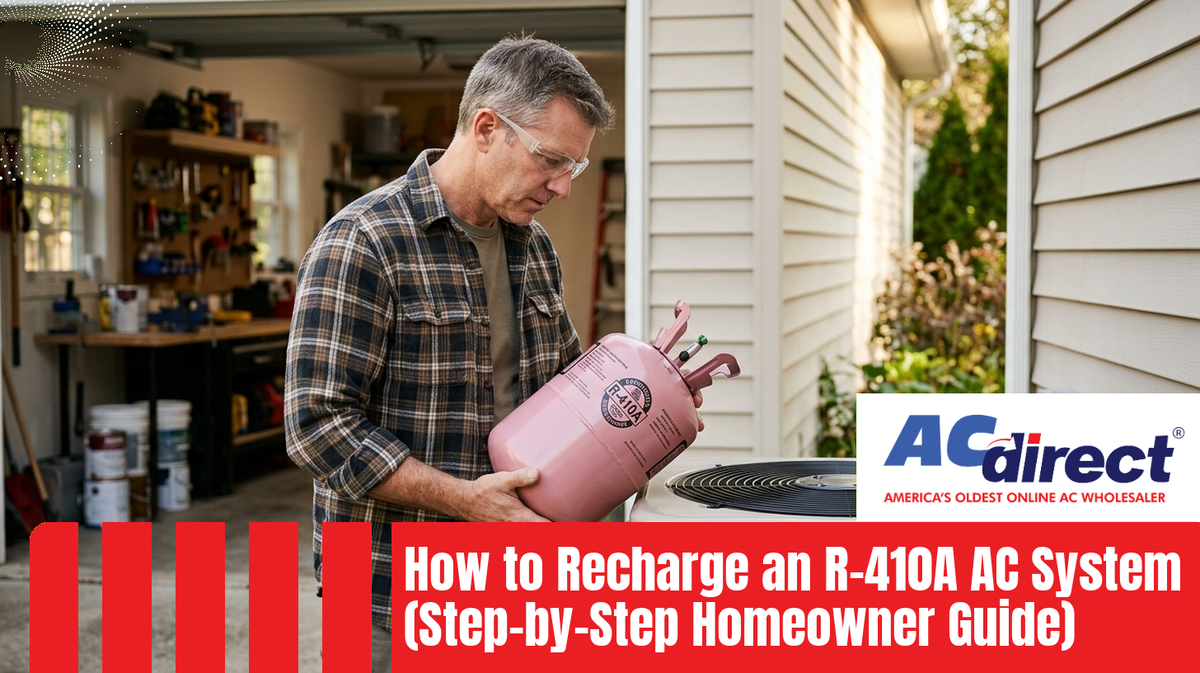 Featured image for: How to Recharge an R-410A AC System (Step-by-Step Homeowner Guide)