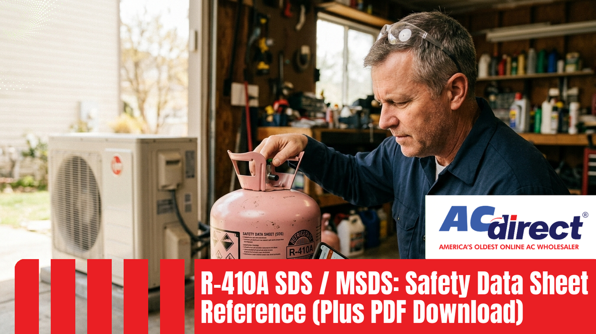 Featured image for: R-410A SDS / MSDS: Safety Data Sheet Reference (Plus PDF Download)