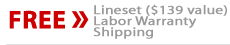 Free Refrigeration Lineset Included!