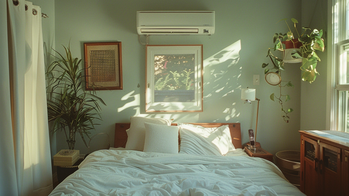 AirBnB property with mini-split units providing efficient heating and cooling across multiple rooms.