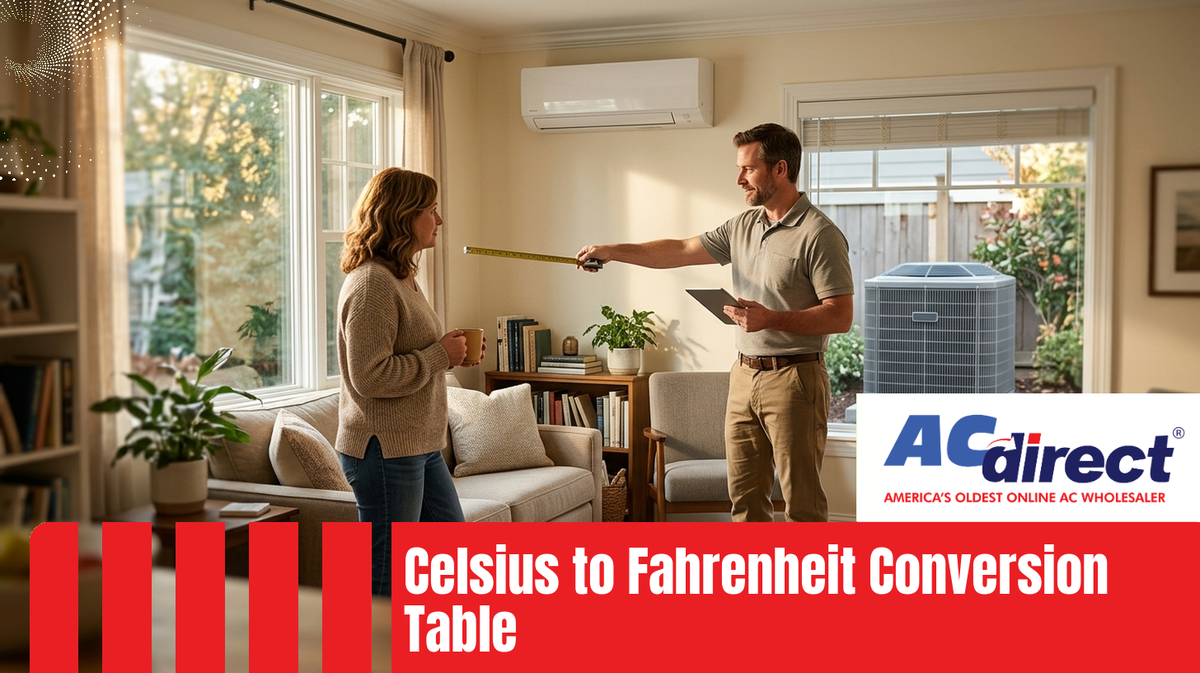 Celsius to Fahrenheit Conversion Table: Your HVAC Quick Reference