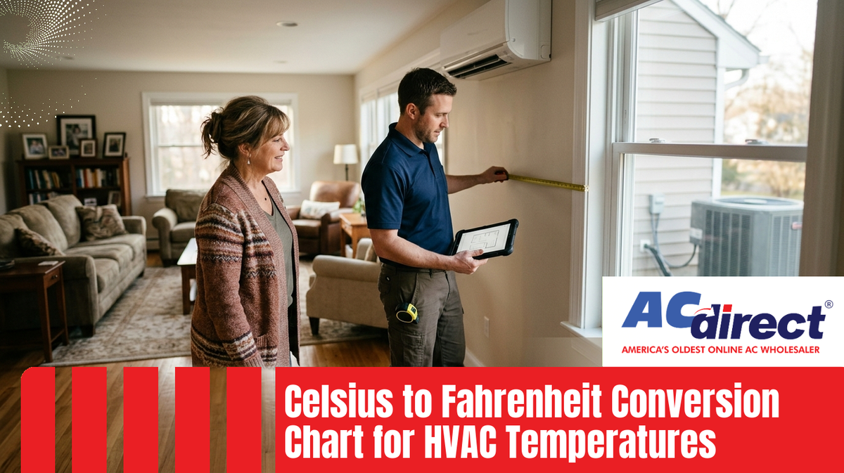 Celsius to Fahrenheit Conversion Chart for HVAC Temperatures