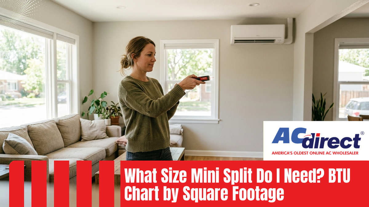 What Size Mini Split Do I Need? BTU Chart by Square Footage