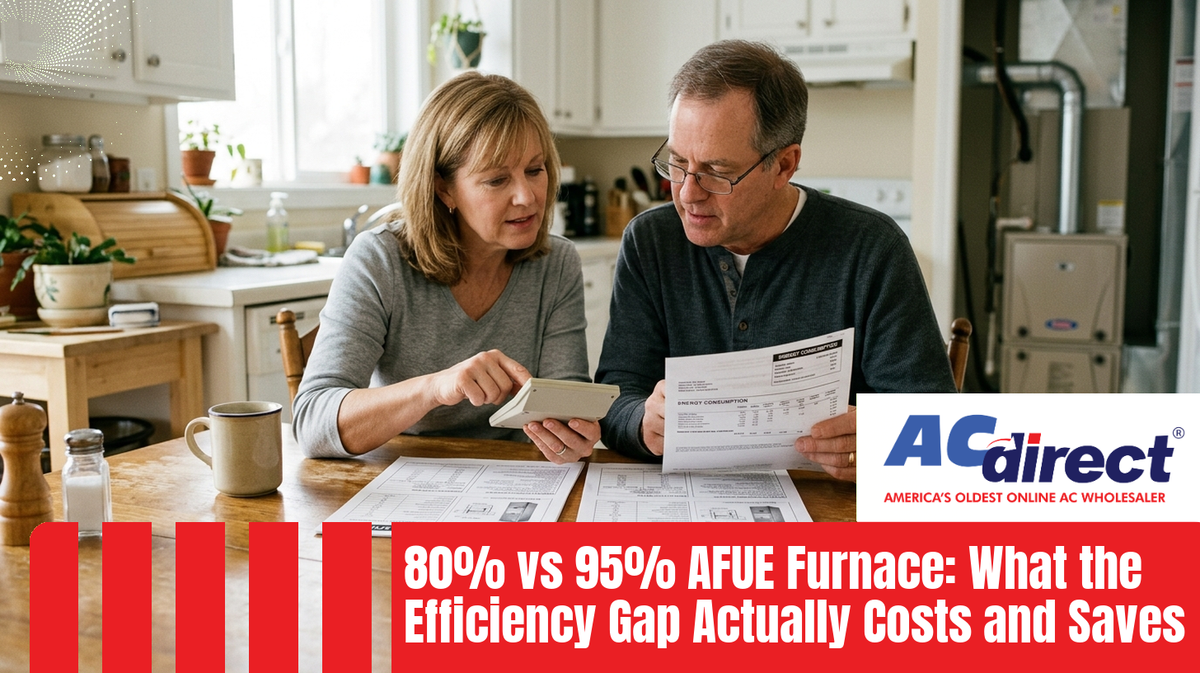 80% vs 95% AFUE Furnace: What the Efficiency Gap Actually Costs and Saves