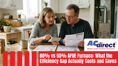 80% vs 95% AFUE Furnace: What the Efficiency Gap Actually Costs and Saves
