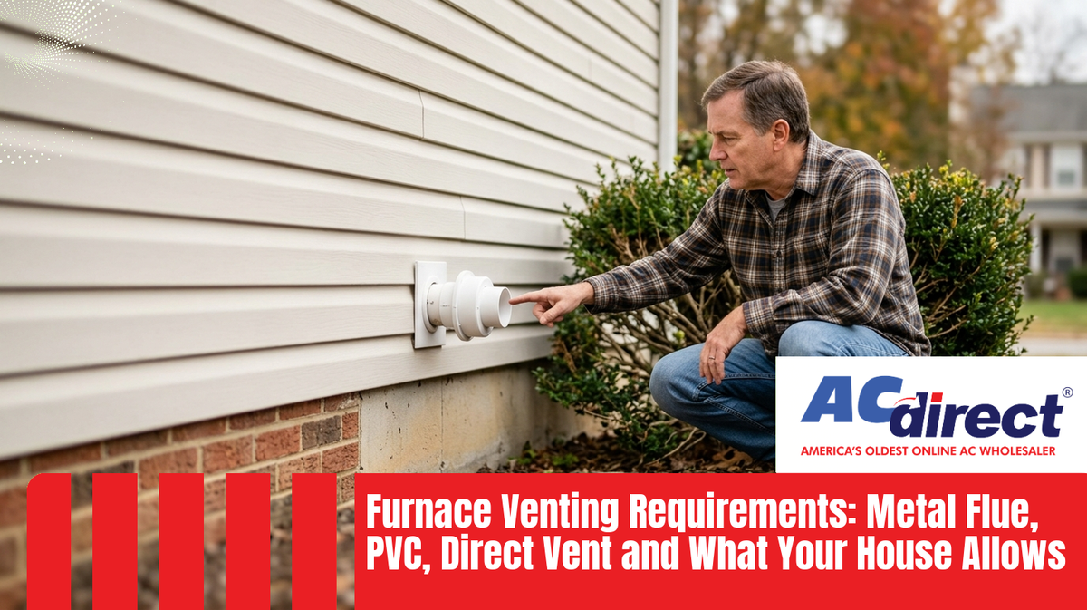 Furnace Venting Requirements: Metal Flue, PVC, Direct Vent and What Your House Allows