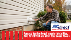 Furnace Venting Requirements: Metal Flue, PVC, Direct Vent and What Your House Allows