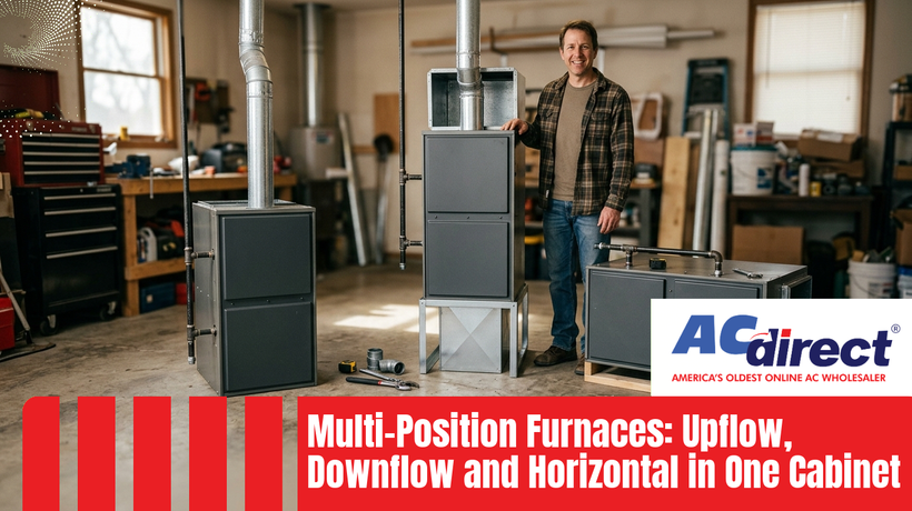 Multi-Position Furnaces: Upflow, Downflow and Horizontal in One Cabinet