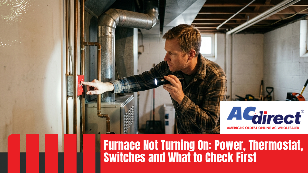 Furnace Not Turning On: Power, Thermostat, Switches and What to Check First