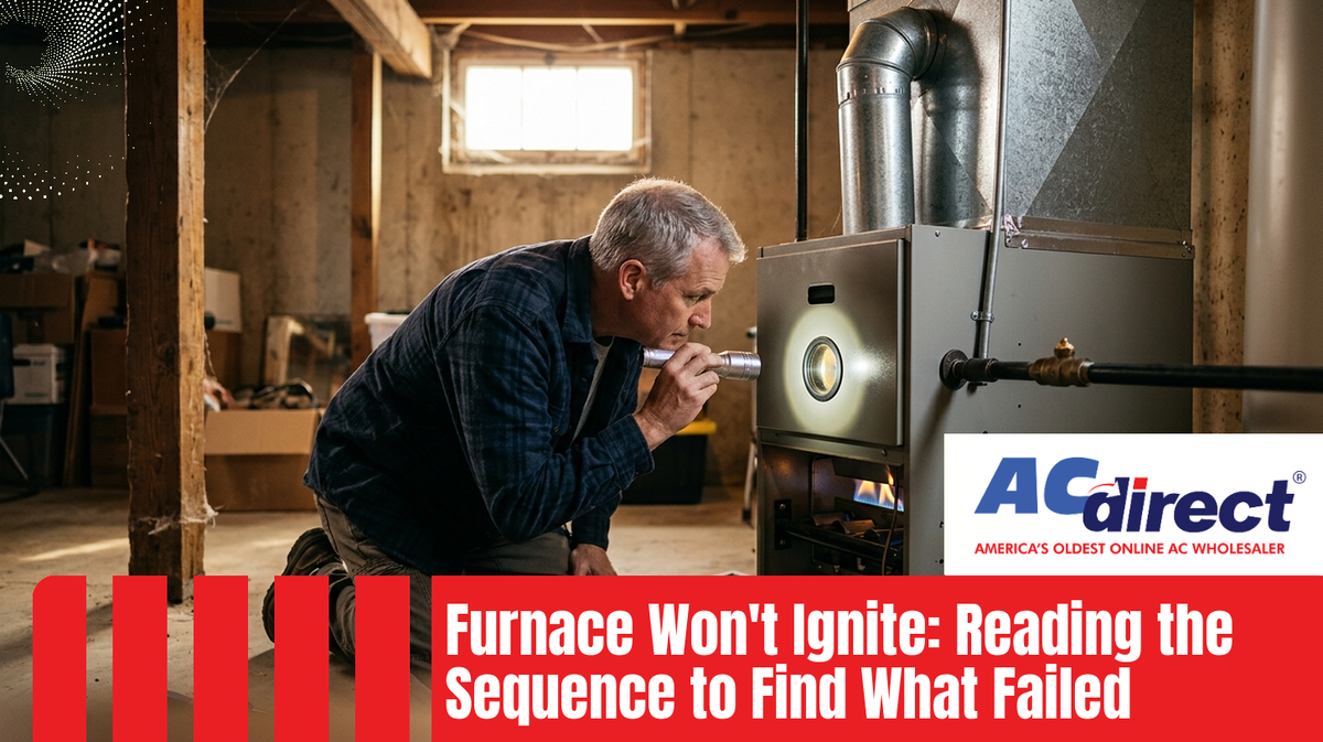 Furnace Won't Ignite: Reading the Sequence to Find What Failed