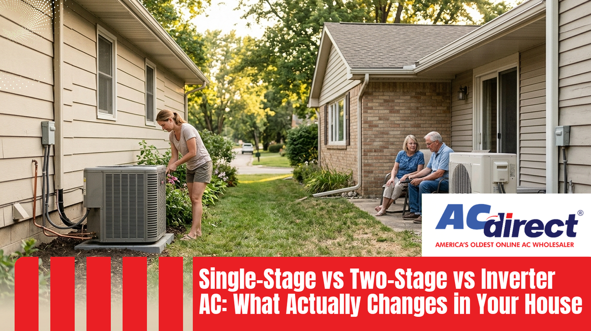 Single-Stage vs Two-Stage vs Inverter AC: What Actually Changes in Your House
