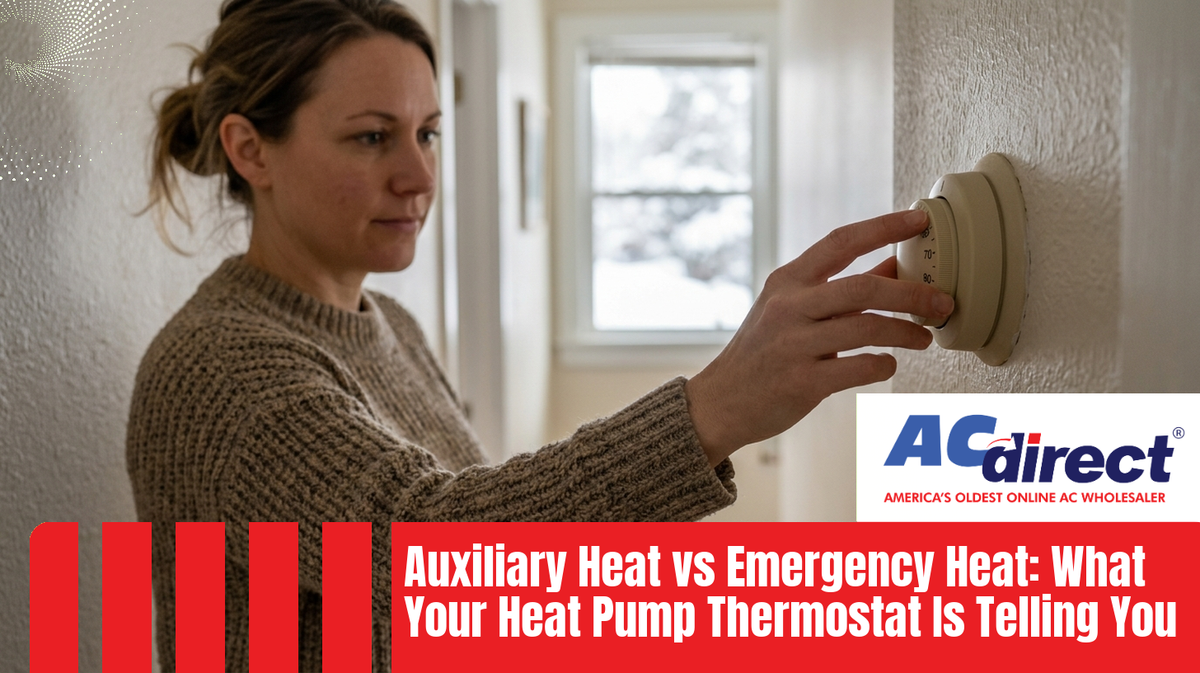 Auxiliary Heat vs Emergency Heat: What Your Heat Pump Thermostat Is Telling You