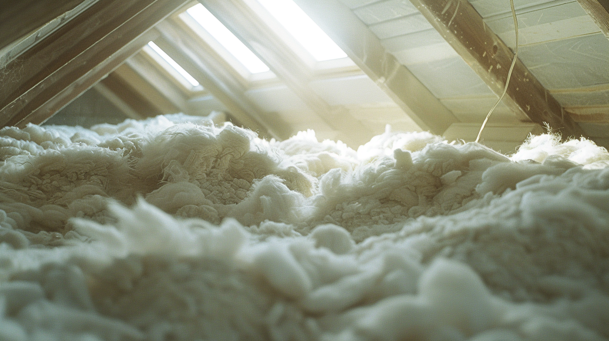 Attic with proper ventilation and insulation, enhancing home energy efficiency.