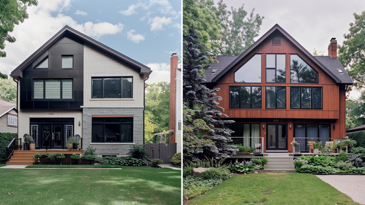 Before-and-after shots of homes with mini-split systems installed, solving HVAC challenges.