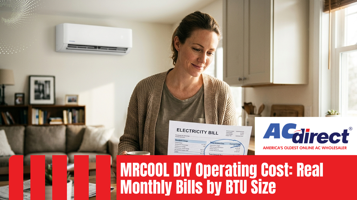 Featured image for: MRCOOL DIY Operating Cost: Real Monthly Bills by BTU Size