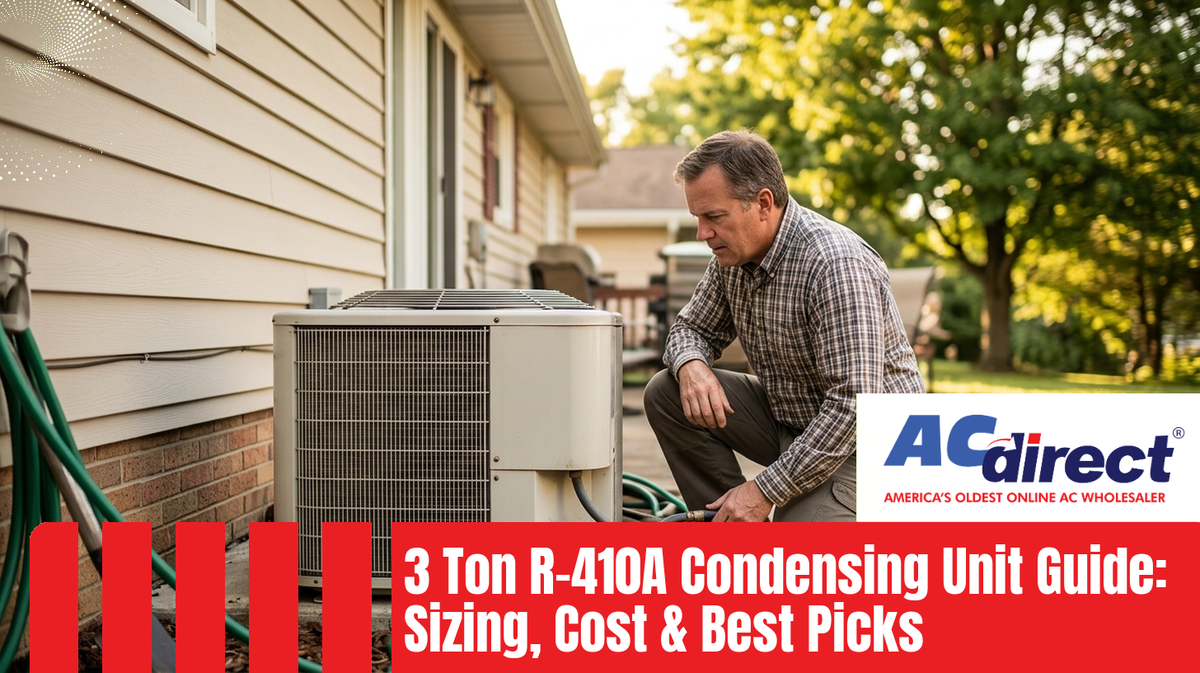 Featured image for: 3 Ton R-410A Condensing Unit Guide: Sizing, Cost & Best Picks