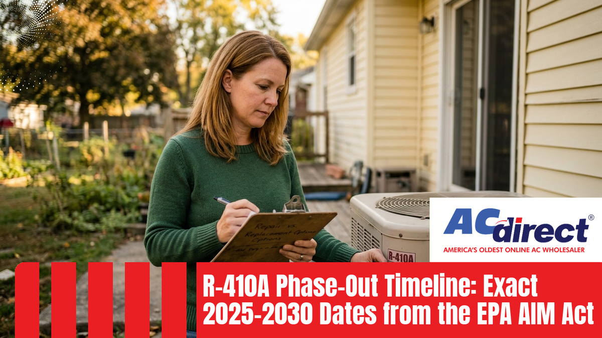 Featured image for: R-410A Phase-Out Timeline: Exact 2025-2030 Dates from the EPA AIM Act
