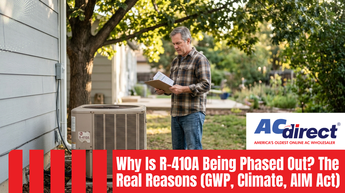 Featured image for: Why Is R-410A Being Phased Out? The Real Reasons (GWP, Climate, AIM Act)