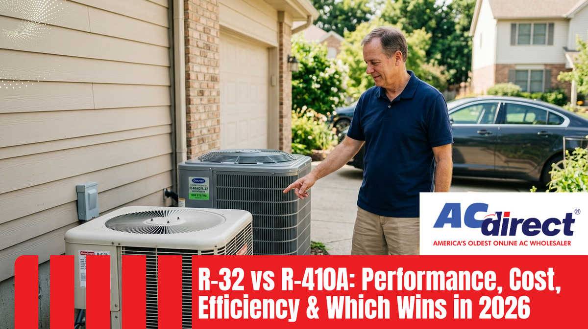 Featured image for: R-32 vs R-410A: Performance, Cost, Efficiency & Which Wins in 2026