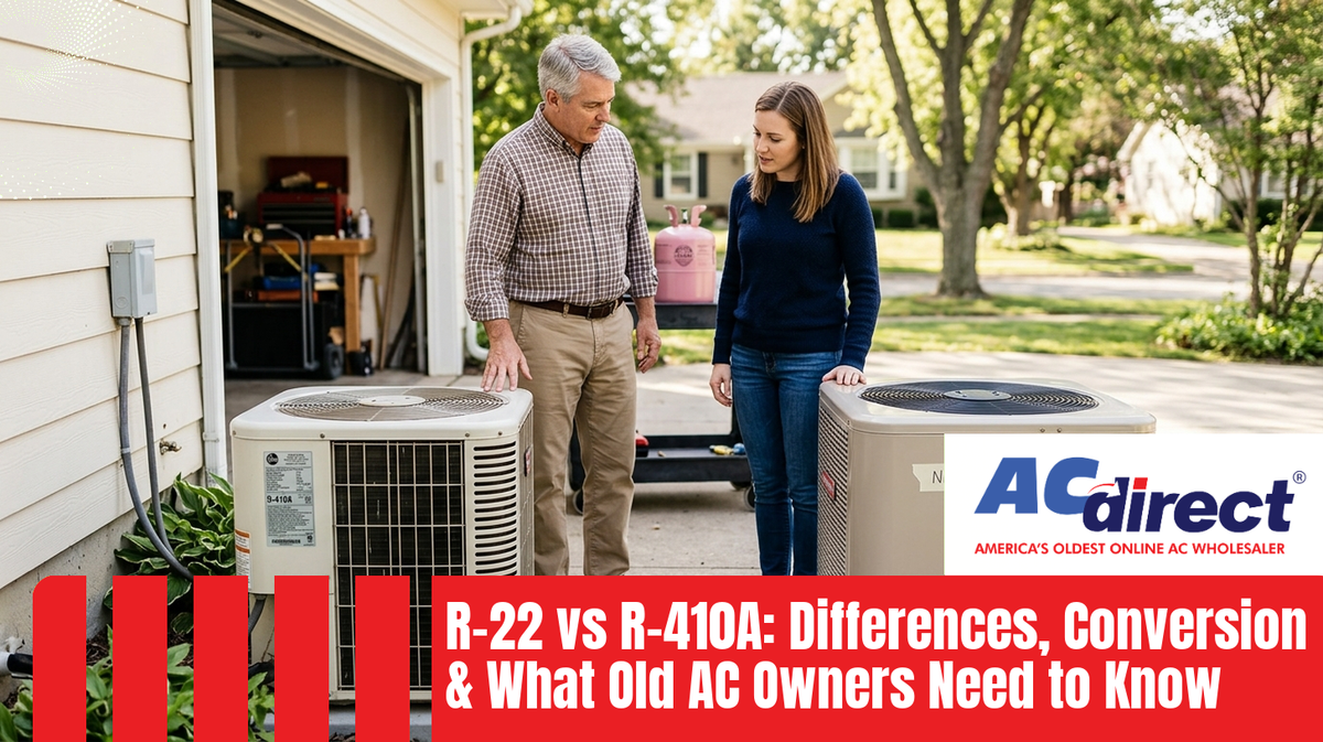 Featured image for: R-22 vs R-410A: Differences, Conversion & What Old AC Owners Need to Know