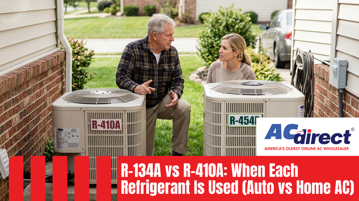 Featured image for: R-134A vs R-410A: When Each Refrigerant Is Used (Auto vs Home AC)