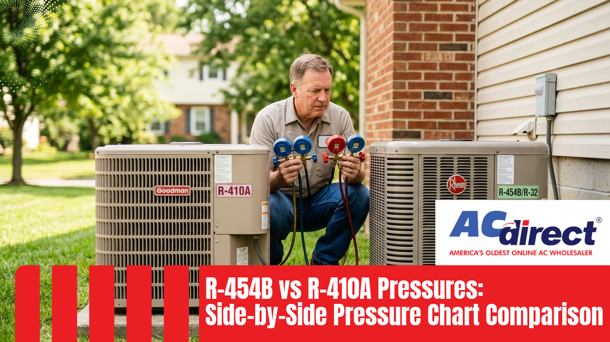 Featured image for: R-454B vs R-410A Pressures: Side-by-Side Pressure Chart Comparison