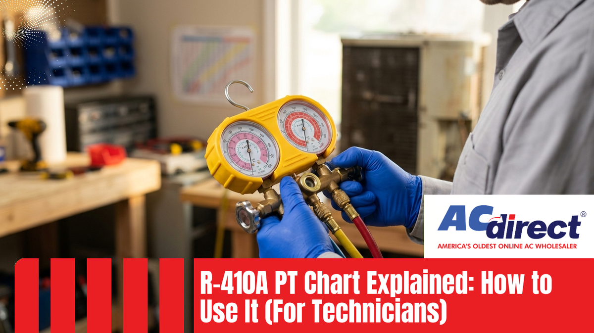 Featured image for: R-410A PT Chart Explained: How to Use It (For Technicians)