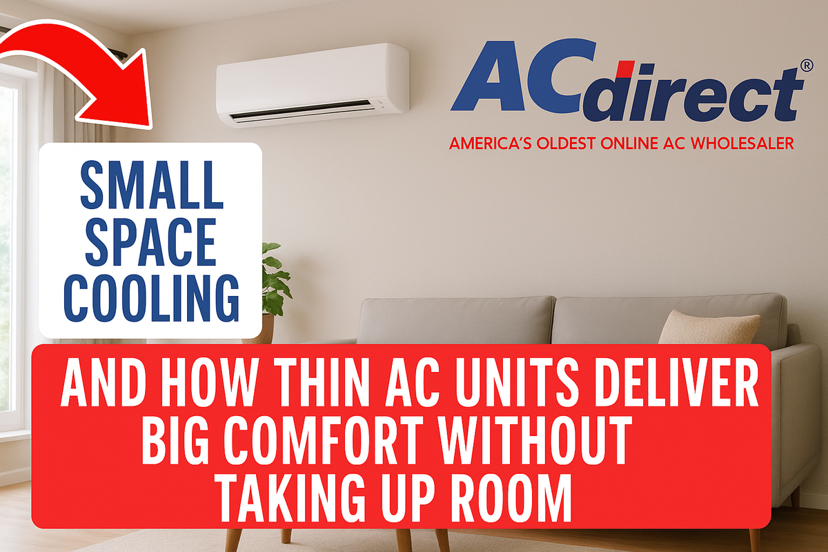 Small Space Cooling and How Thin AC Units Deliver Big Comfort Without Taking Up Room