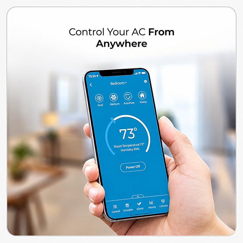 Cielo mobile app controlling an air conditioner remotely