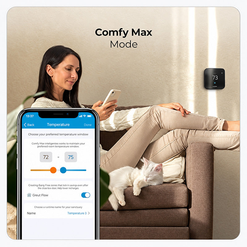 Cielo Breez Max Comfy Max Mode controlled through the mobile app