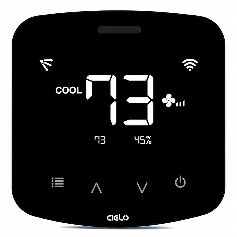 Cielo Breez Max thermostat displaying cooling mode at 73 degrees