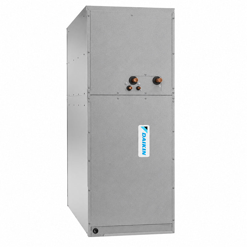 Daikin commercial vertical air handler for split system applications with R32 refrigerant