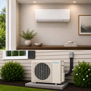 Daikin Polara wall-mount mini-split cooling-only system installed in a residential home