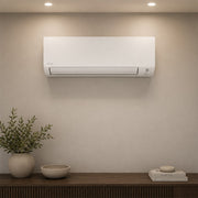 Daikin Polera ducted mini split wall mount air handler installed inside residential home