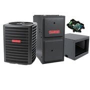Goodman 3 Ton 14 SEER2 80000 BTU 96% AFUE Two-Stage Gas Furnace With R32 Air Condenser and Coil System - Horizontal