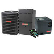 Goodman 4 Ton 13.6 SEER2 60000 BTU 80% Two-Stage Variable Speed Gas Furnace With R32 AC Condenser And Coil System - Horizontal
