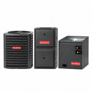 3-ton Goodman AC system with evaporator coil and 60