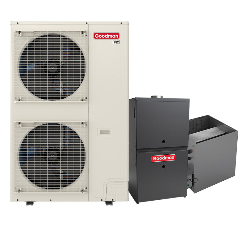 Goodman 3 ton side discharge inverter heat pump condenser (GZV9SA361C) with 80