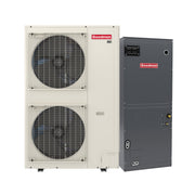 Goodman 3 ton heat pump split system with variable-speed inverter side discharge condenser (GZV9SA361C) with 4 ton air handler