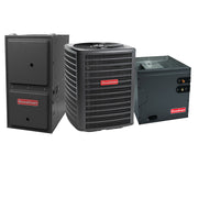 Goodman Furnace And Air Conditioner 2.5 Ton 14.5 SEER2 AC With 80000 BTU 96% AFUE Two Stage Multi-Speed ECM Gas Furnace System - Downflow | R32