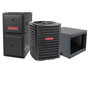 Goodman 2 Ton 14.5 SEER2 60000 BTU 80% AFUE Two Stage Multi-Speed ECM Gas Furnace System - Horizontal | R32