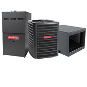 Goodman Furnace And Air Conditioner 3 Ton 15.2 SEER2 AC With 60000 BTU 80% AFUE Multi-Speed ECM Gas Furnace System - Horizontal | R32