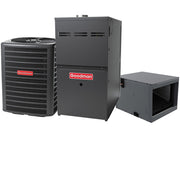 Goodman 2 Ton 15.2 SEER2 80000 BTU 80% AFUE Multi-Speed ECM Gas Furnace System - Horizontal | R32