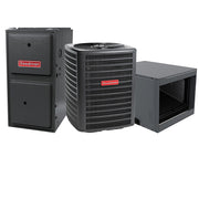 Goodman Furnace And Air Conditioner 4 Ton 14 SEER2 AC With 120000 BTU 96% AFUE Two Stage Multi-Speed ECM Gas Furnace System - Horizontal | R32
